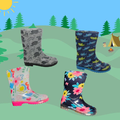 Wootie Design Rain Boots Case 36 Pairs